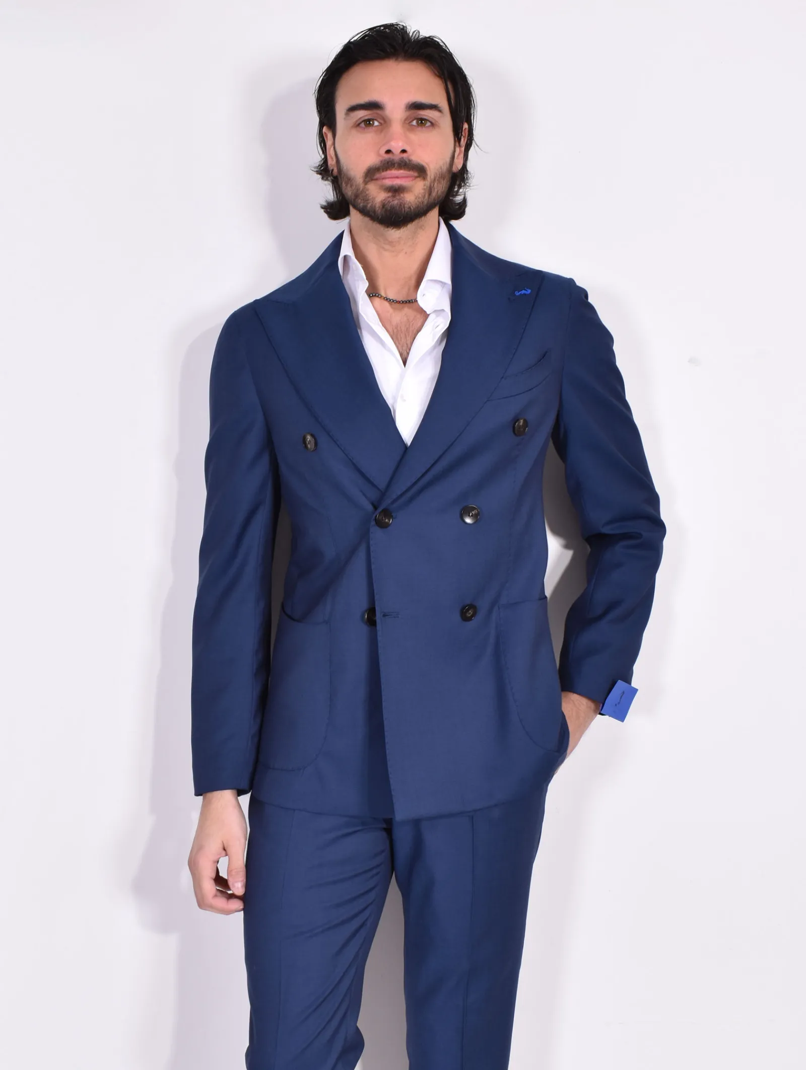 GUARINUCCI Abiti<Abito doppiopetto blu Forio Vitale Barberis Canonico