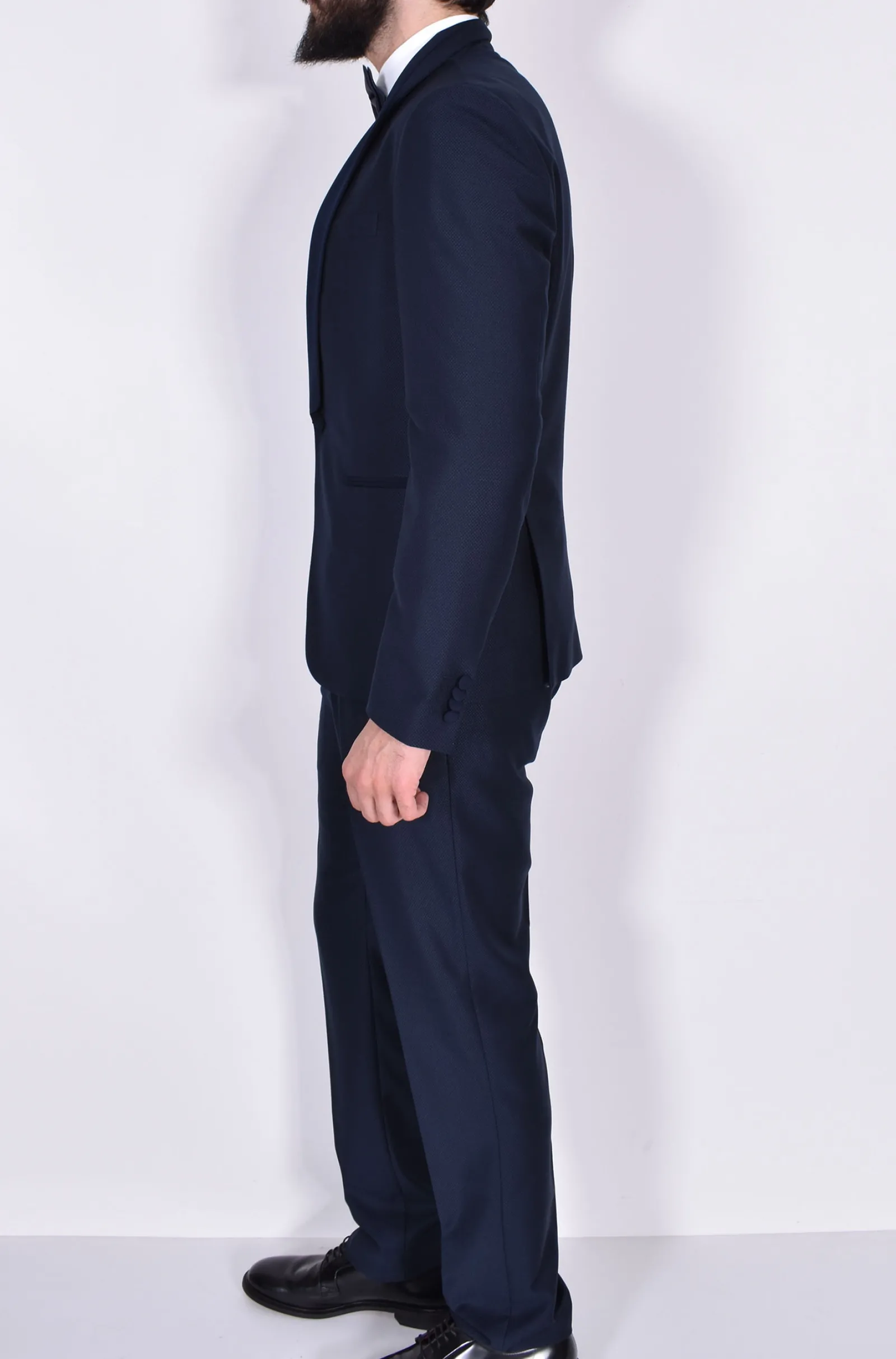 Marcel Morel Abiti<Abito smoking gilet doppiopetto blu