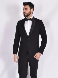 SIMBOLS Abiti<Abito smoking sciallato nero