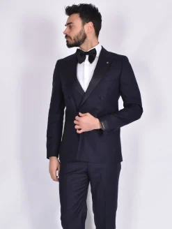 TAGLIATORE Abiti<Abito doppiopetto smoking 1 bottone blu SFBRDIONA