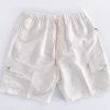 YES LONDON Bermuda<Bermuda lino cotone elastico tasconi bianco panna