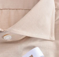 BORRIELLO Camicie<Camicia beige cucita a mano Marechiaro cotone