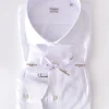 BORRIELLO Camicie<Camicia bianca cucita a mano cotone