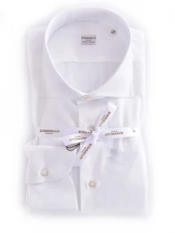BORRIELLO Camicie<Camicia bianca cucita a mano Marechiaro cotone