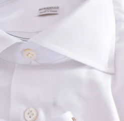 BORRIELLO Camicie<CAmicia cucita a mano bianca