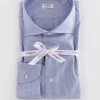 BORRIELLO Camicie<Camicia Marechiaro cucita a mano bianco blu