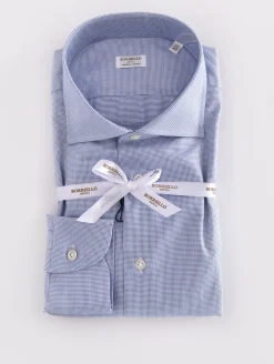 BORRIELLO Camicie<Camicia Marechiaro cucita a mano bianco blu