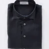 GRAN SASSO Camicie<Camicia lino blu notte
