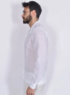 GRAN SASSO Camicie<Camicia lino bianco