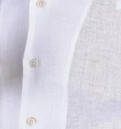 GRAN SASSO Camicie<Camicia lino bianco