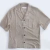 OFFICINA 36 Camicie<Camicia maglia mezza manica beige