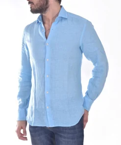 MC2 SAINT BARTH Camicie<Camicia celeste pamplona lino