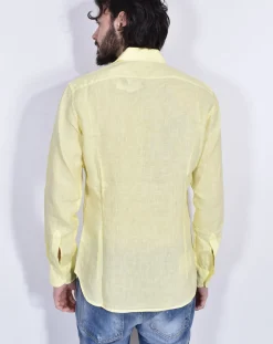 MC2 SAINT BARTH Camicie<Camicia gialla Pamplona lino
