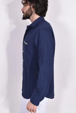 MC2 SAINT BARTH Camicie<Camicia Pamplona seersucker blu