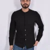 OFFICINA 36 Camicie<Camicia collo coreano nera