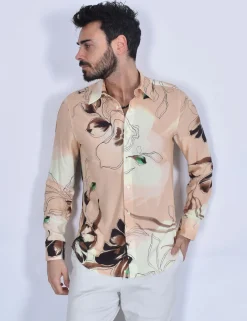 OFFICINA 36 Camicie<Camicia fantasia fiori DOris viscosa
