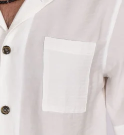 OFFICINA 36 Camicie<Camicia mezza manica bianca modal
