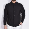 BE ABLE Camicie<Camicia oversize Leroy nero fresco lana