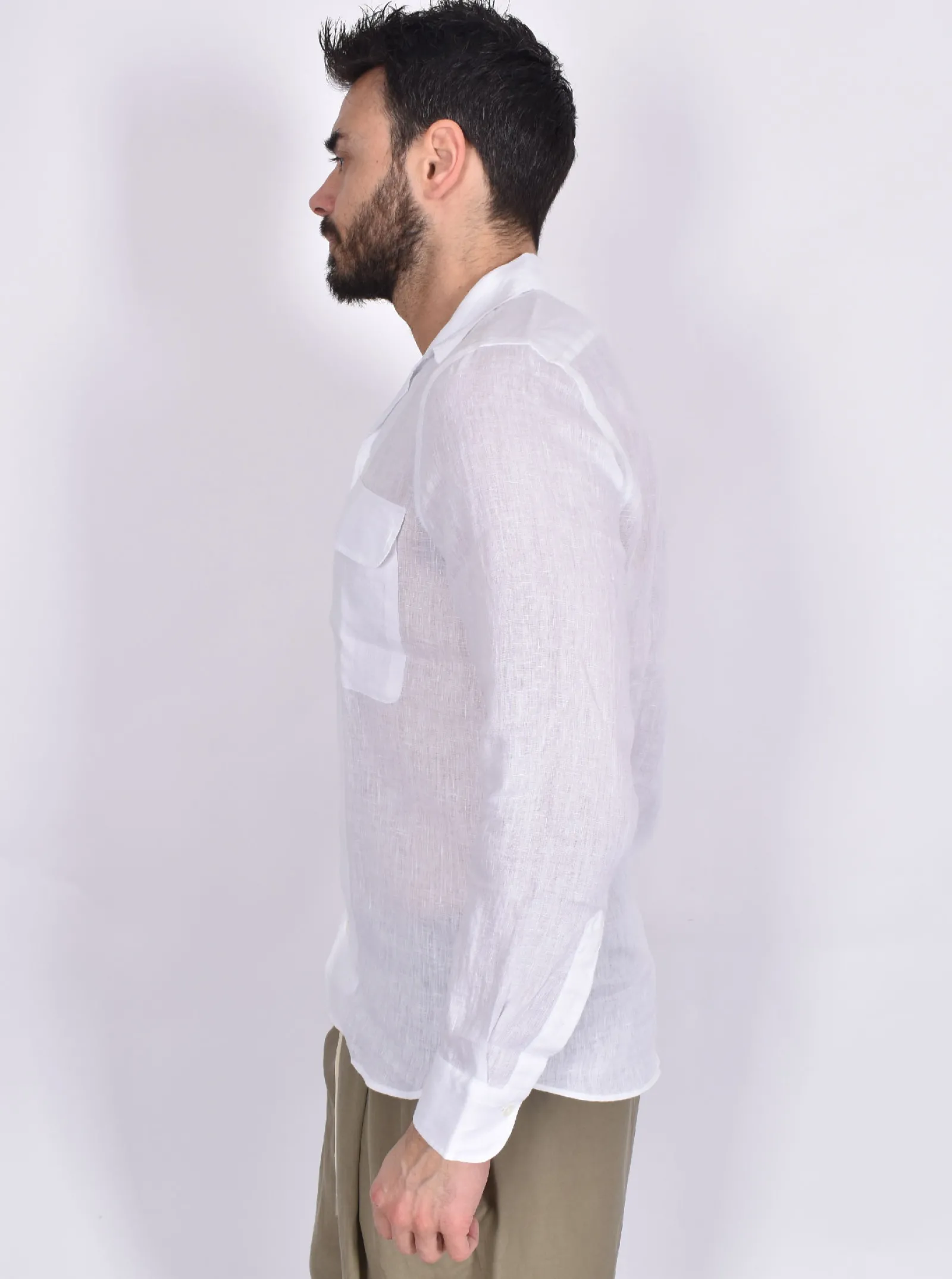 TAGLIATORE Camicie<Camicia lino bianca Rowan