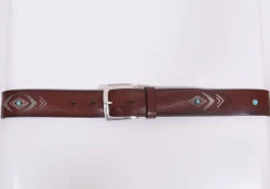 ORCIANI Cinture<Cintura bull soapy marrone ricami