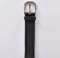 ORCIANI Cinture<Cintura chevrette nera pelle forata