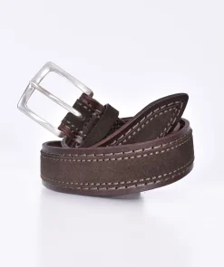 ORCIANI Cinture<Cintura moro doppio tessuto suede cloudy