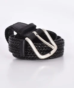 ORCIANI Cinture<Cintura pelle intrecciata nera