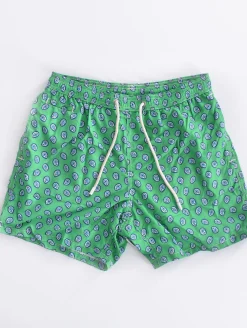 MC2 SAINT BARTH Costumi<Costume bagno verde Paisley tie