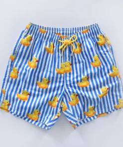 MC2 SAINT BARTH Costumi<Costume bagno ducky stripes bianco blu