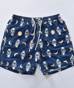 MC2 SAINT BARTH Costumi<Costume bagno blu moon clock luna orologio