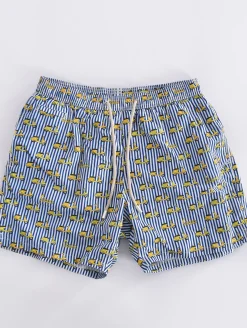 MC2 SAINT BARTH Costumi<Costume bagno righe mini Vespa blu