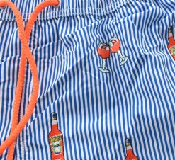 MC2 SAINT BARTH Costumi<Costume bagno righe aperol spritz