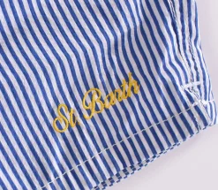 MC2 SAINT BARTH Costumi<Costume bagno seersucker righe blu