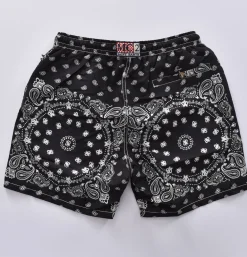 MC2 SAINT BARTH Costumi<Costume bagno jumbo foulard nero damaschi