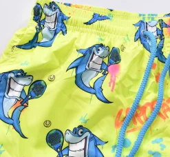 MC2 SAINT BARTH Costumi<Costume giallo shark padel squali Crypto Puppets