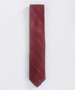 FEFE Cravatte<Cravatta seta bordeaux fiori