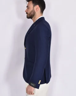 BRERAS Milano Giacche<Giacca Breras blu Aquila Vitale Barberis Canonico fresco lana