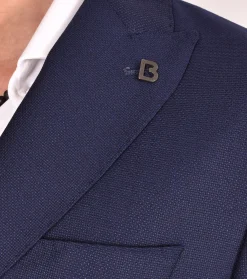 BRERAS Milano Giacche<Giacca Breras blu Aquila Vitale Barberis Canonico fresco lana