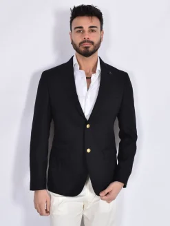 BRERAS Milano Giacche<Giacca Breras nero Aquila Vitale Barberis Canonico fresco lana