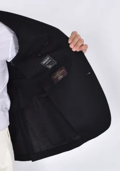 BRERAS Milano Giacche<Giacca Breras nero Aquila Vitale Barberis Canonico fresco lana