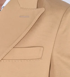 CIRCOLO 1901 Giacche<Giacca doppiopetto cammello jersey