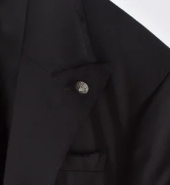OFFICINA 36 Giacche<Giacca nera Azalea revers tagliuzzato
