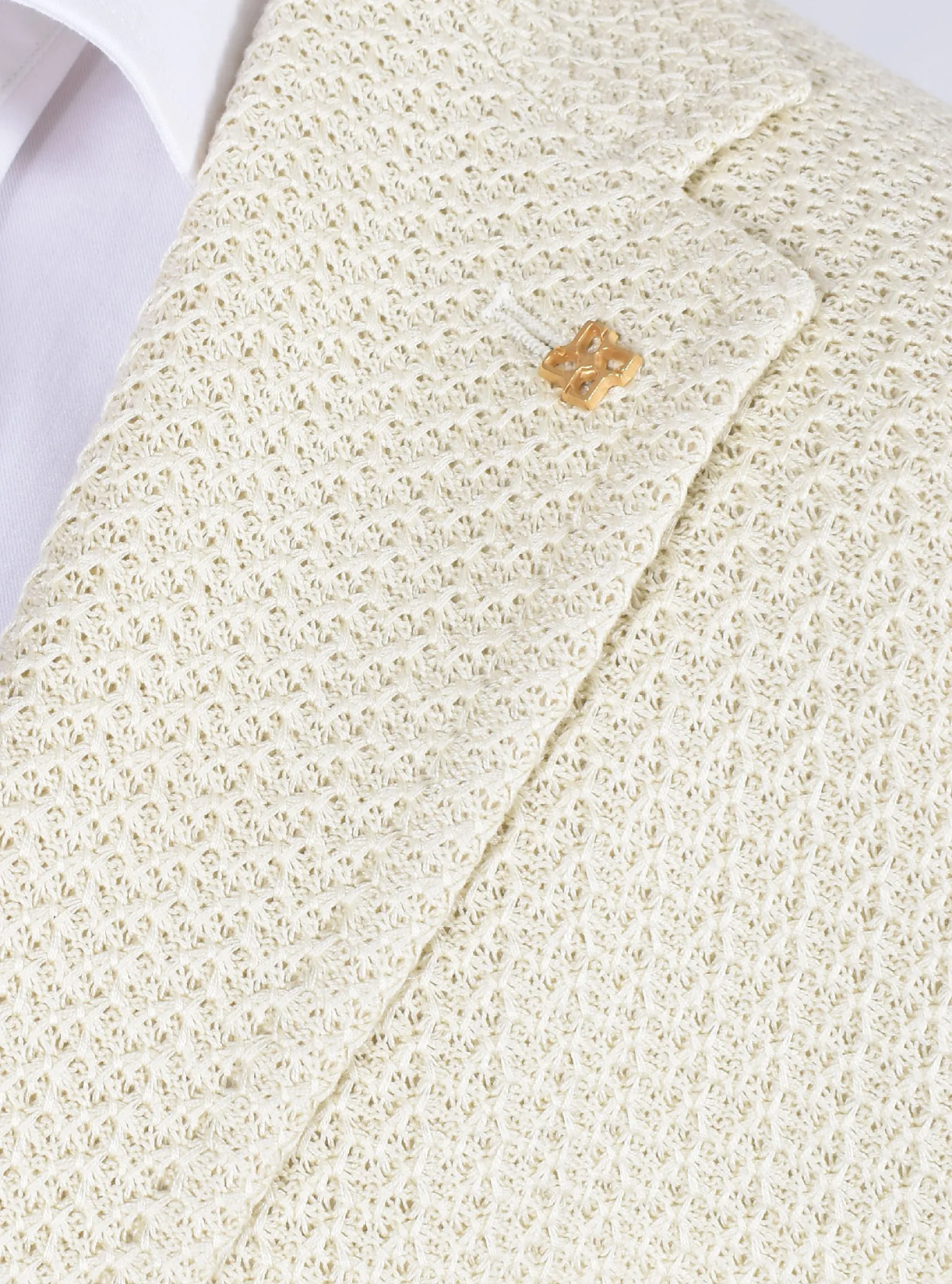 TAGLIATORE Giacche<Giacca maglia beige panna G-Dakar