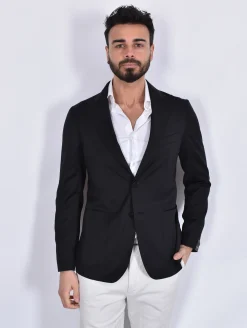 TAGLIATORE Giacche<Giacca nera frescolana super 110's 1SMC26K