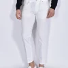 BE ABLE Jeans<Jeans Davis Shorter bianco BRT cotone leggero