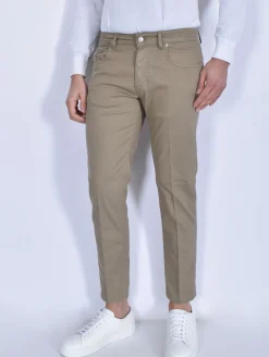 BE ABLE Jeans<Jeans Davis Shorter fango BRT cotone leggero
