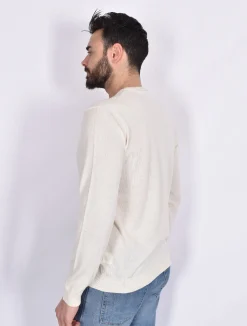 DANIELE FIESOLI Maglie<Maglia primaverile giza ultrasoft ecru
