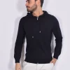 GRAN SASSO Maglie<Maglia blu cappuccio zip Athleisure
