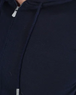 GRAN SASSO Maglie<Maglia blu cappuccio zip Athleisure