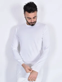 GRAN SASSO Maglie<Maglia maniche lunghe organic cotton bianco